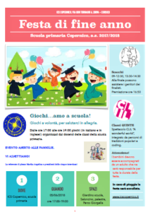 Volantino della festa al Copernico